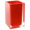 Square Red Toothbrush Holder